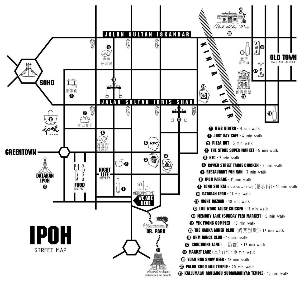 The Brownstone Hostel & Space Ipoh Kültér fotó